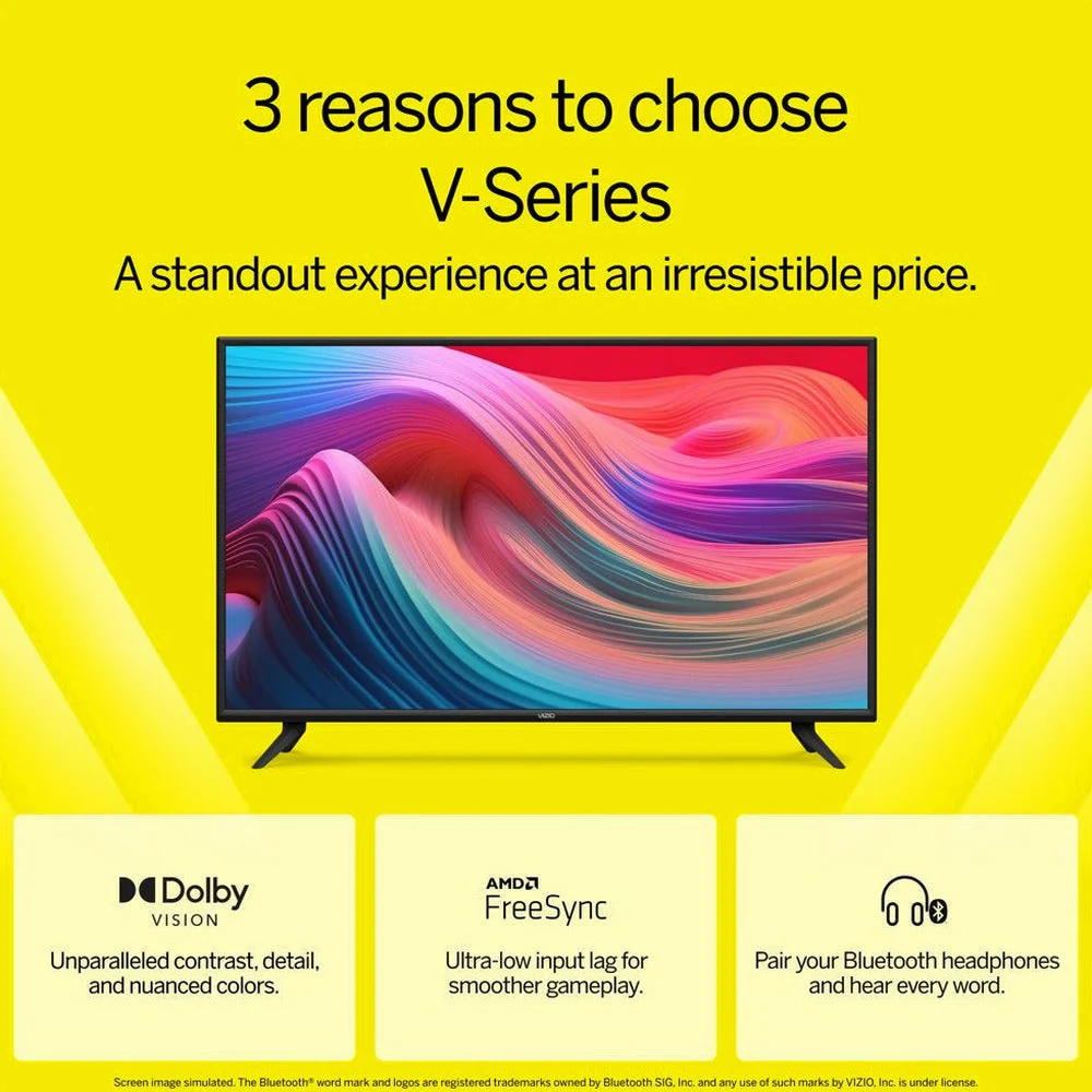 VIZIO 50 Inch V-Series 4K UHD LED Smart TV With Dolby Vision, HDR10, Full Array Backlight