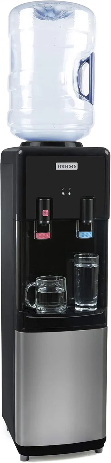 Igloo Bottom Loading Water Cooler Hot Cold Room Temperature Dispenser Stainless Steel