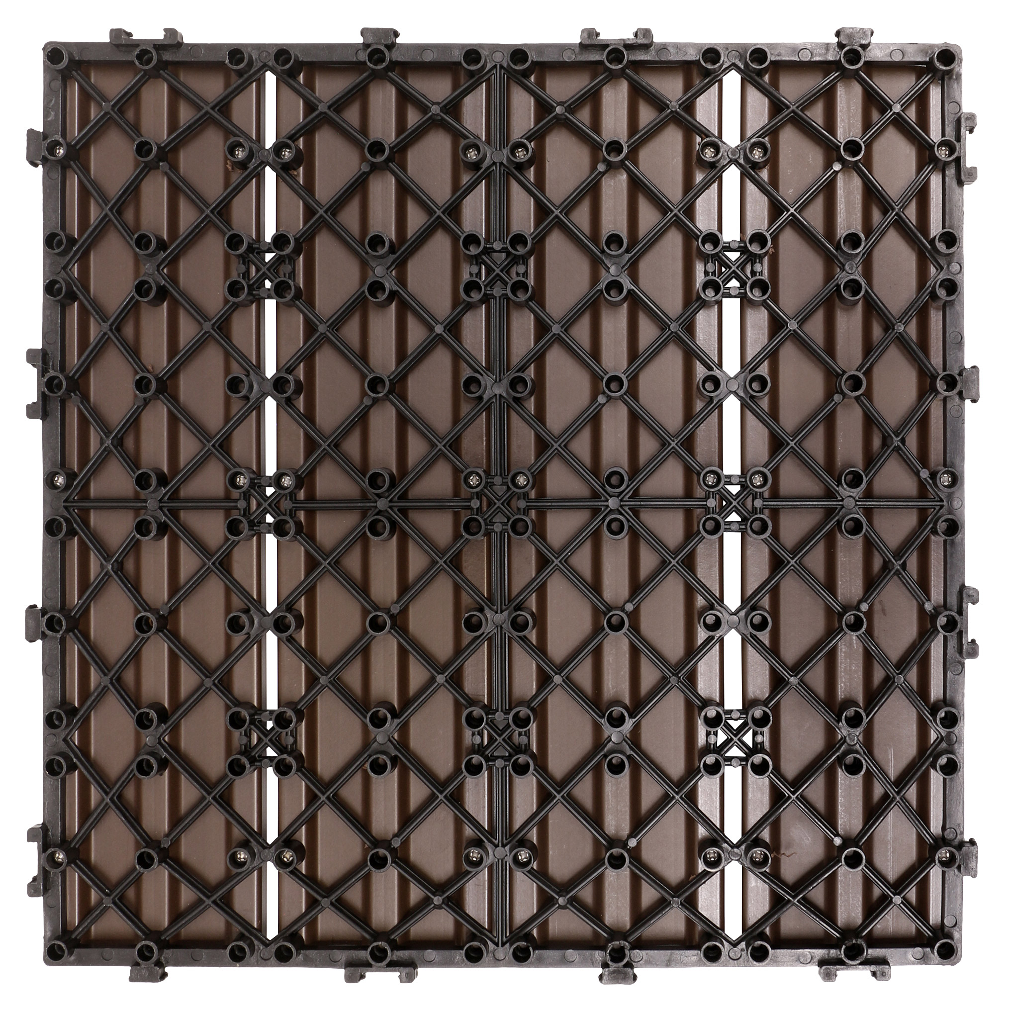 Golden Select WPC 12' x 12" Deck Tiles, 24 Tiles