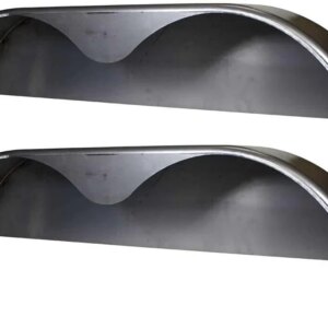 72×10-3/4 Tandem Axle Steel Trailer Fender w/Back Plate Welded In