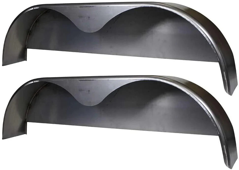 72×10-3/4 Tandem Axle Steel Trailer Fender w/Back Plate Welded In