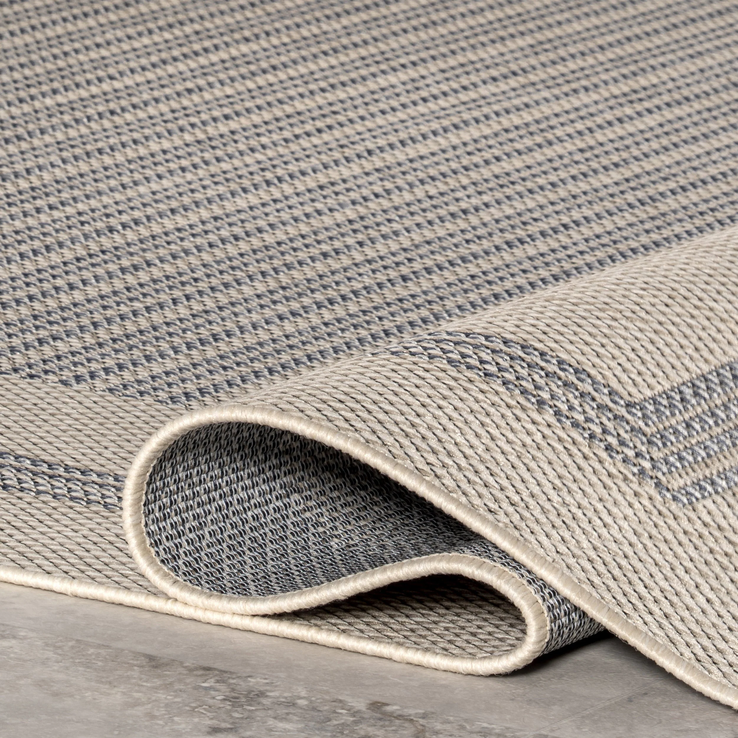 nuLOOM Antonella Bordered Solid Indoor/Outdoor Area Rug, 8' x 10', Beige