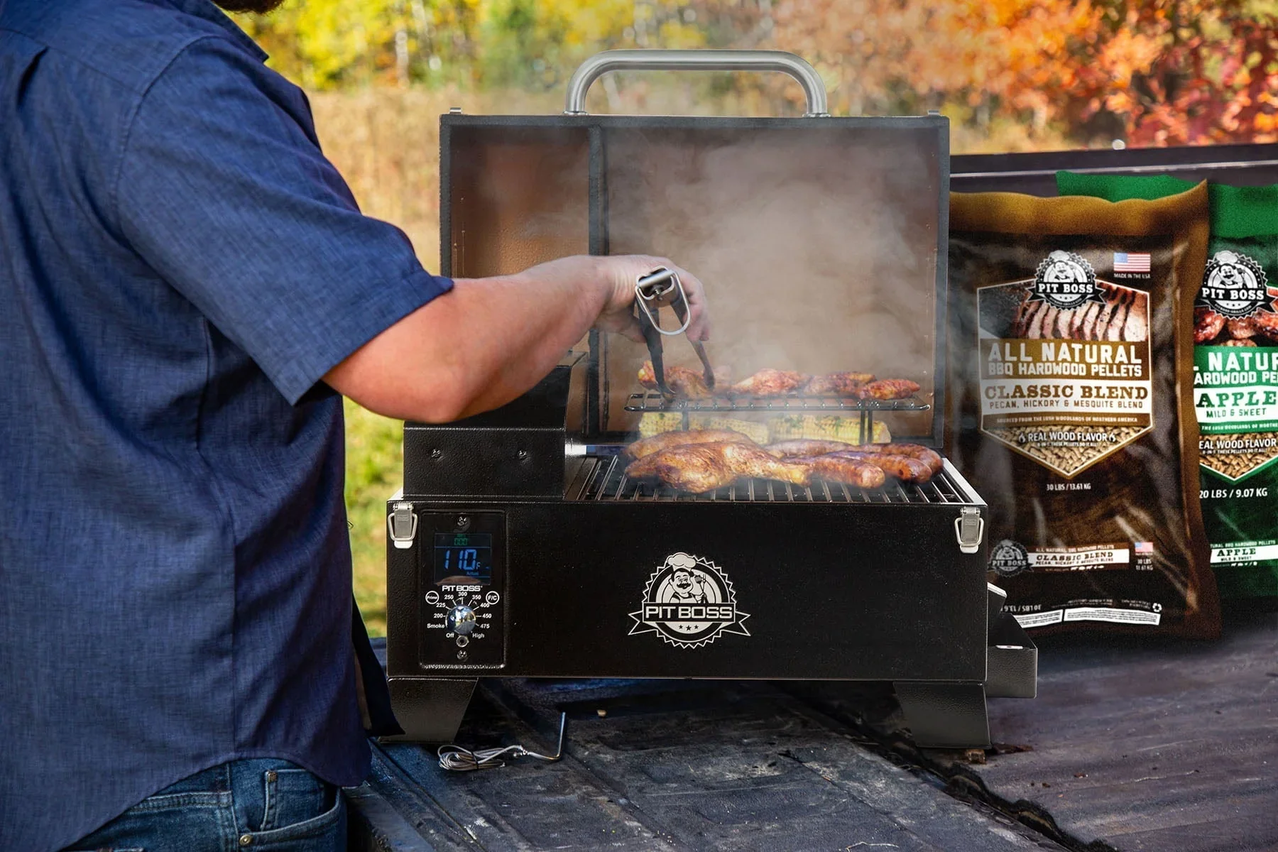 2025 Pitboss Pit Boss Table Top Pellet Grill - Copper