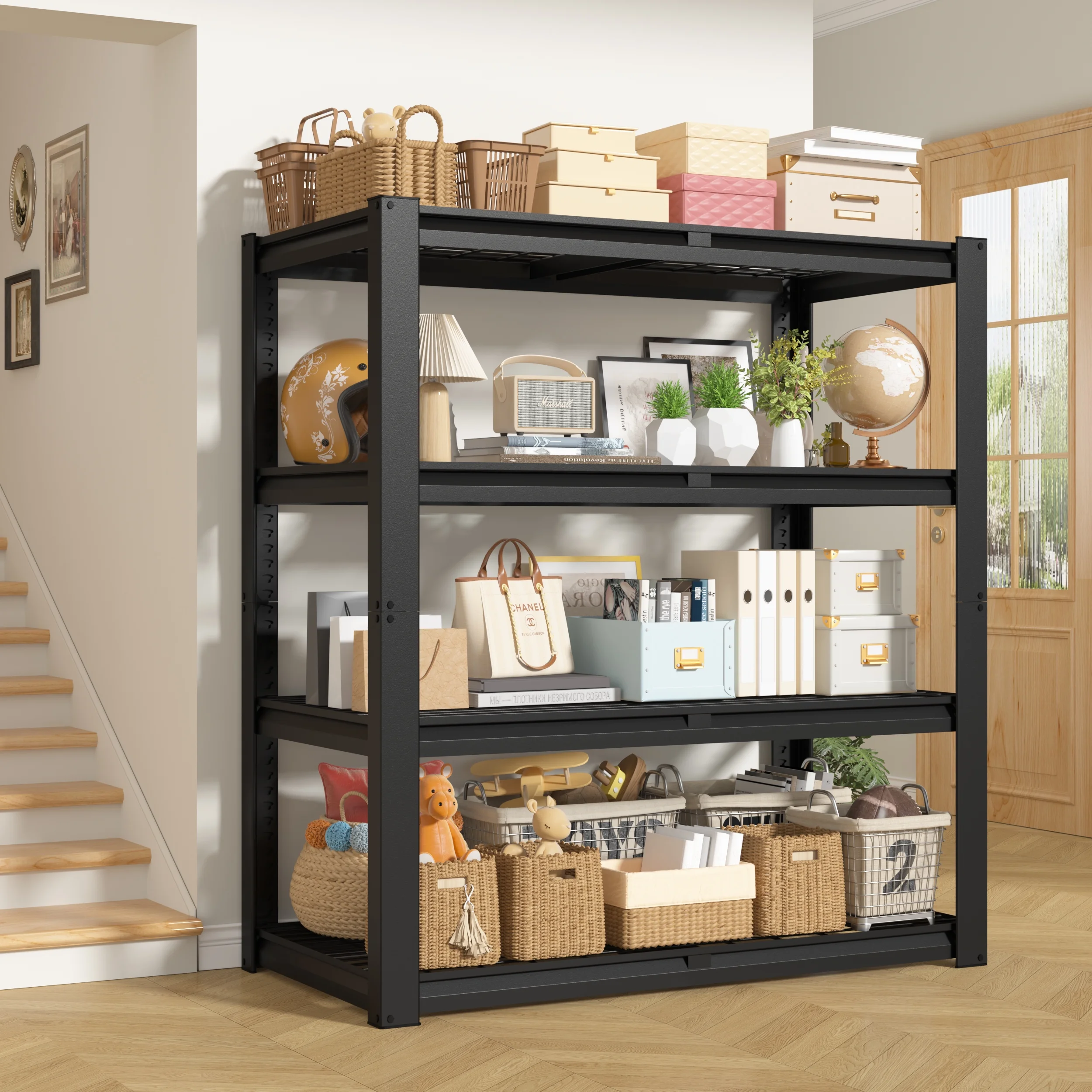 TrumanPick 2200LBS Metal Storage Shelves 40"W x 20"D x 59"H Garage Shelving Units Adjustable Storage Rack Heavy Duty Industrial Shelving