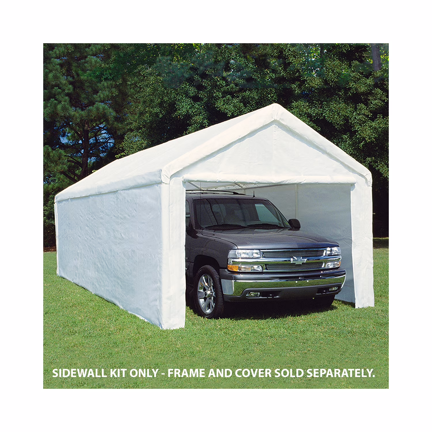 King Canopy 10' x 27' Carport Canopy Sidewall Kit w/ Flaps