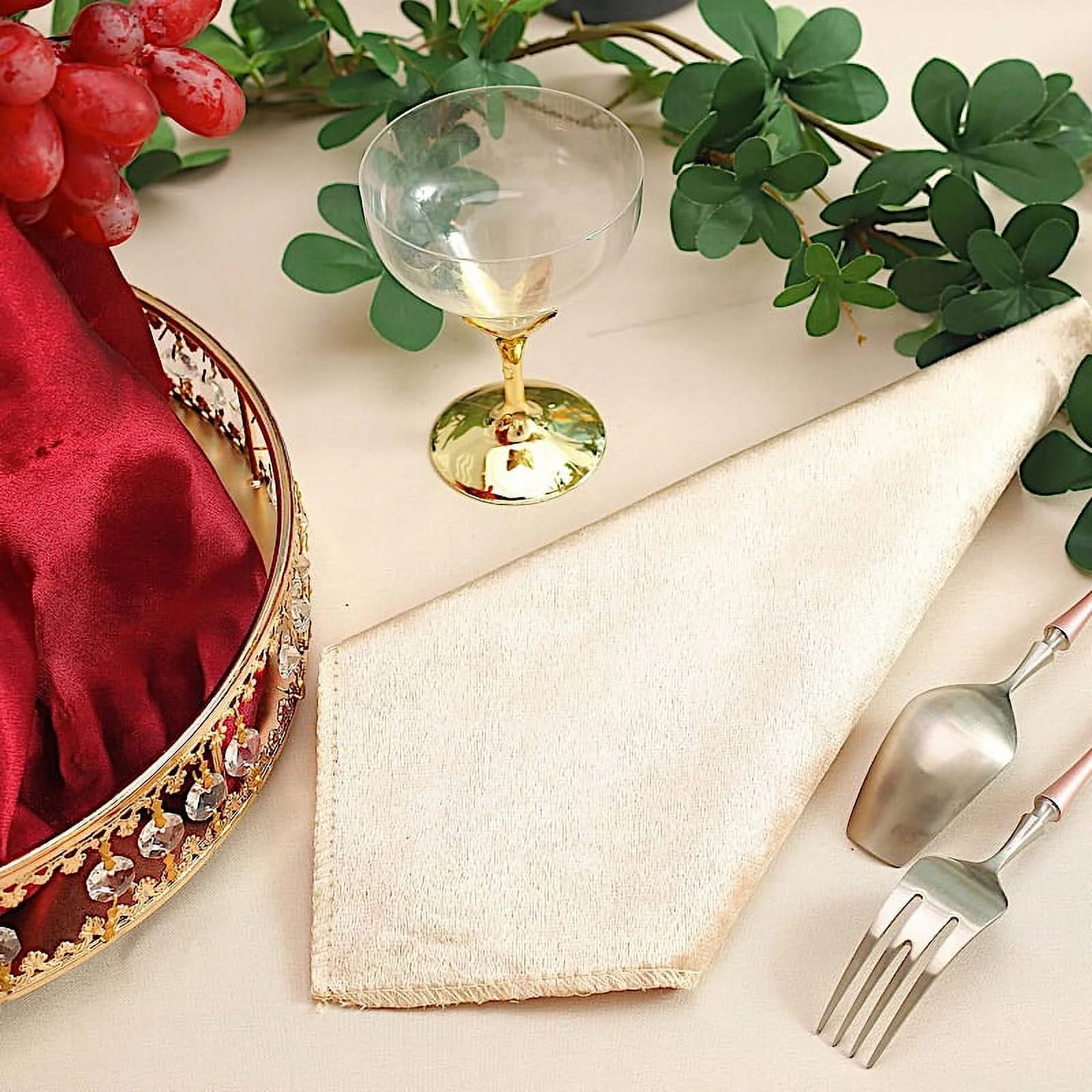 BalsaCircle 100 Pieces 20" x 20" Navy Blue Premium Velvet Napkins Linens