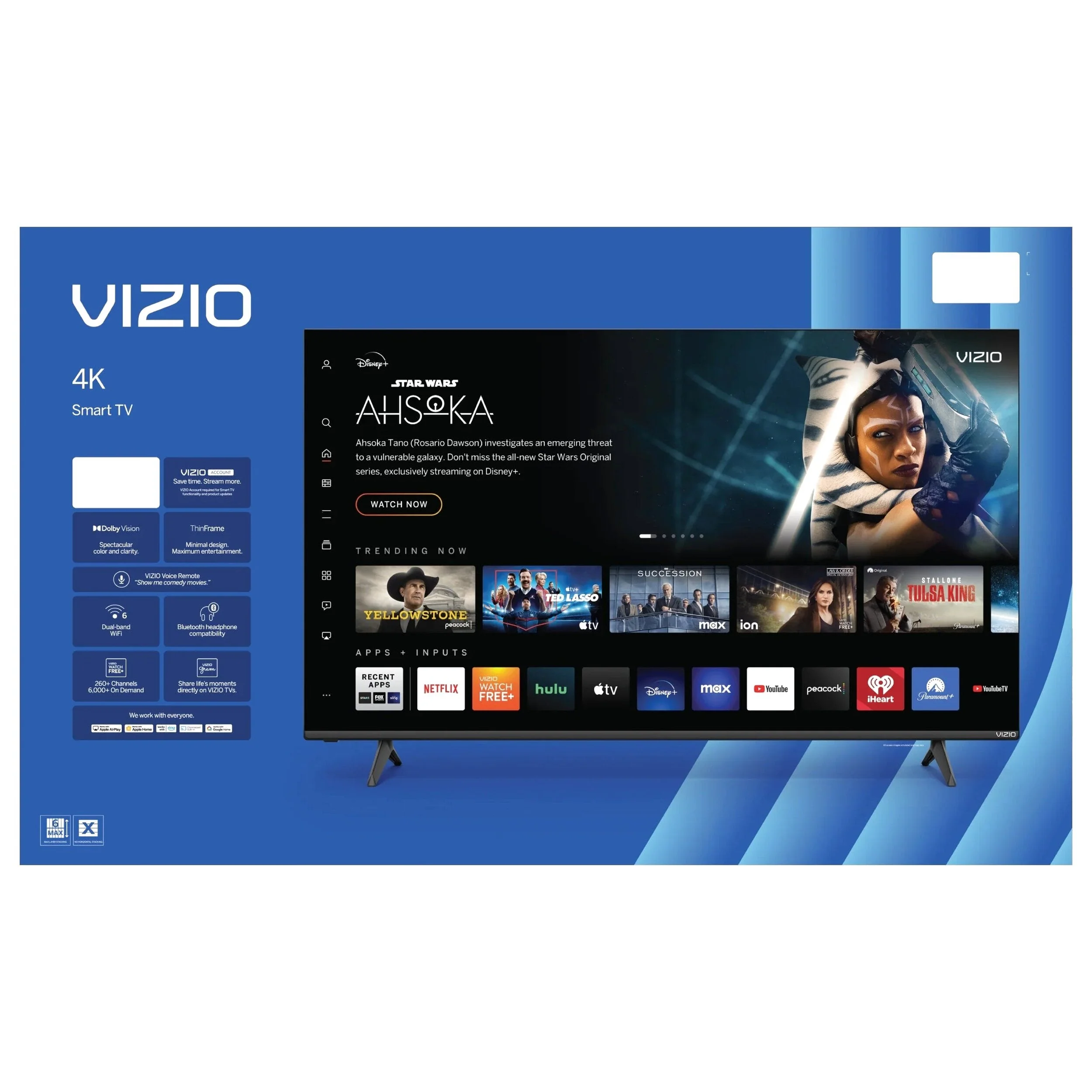 VIZIO 50 Inch Class 4K UHD LED HDR Smart TV - V4K50M-08
