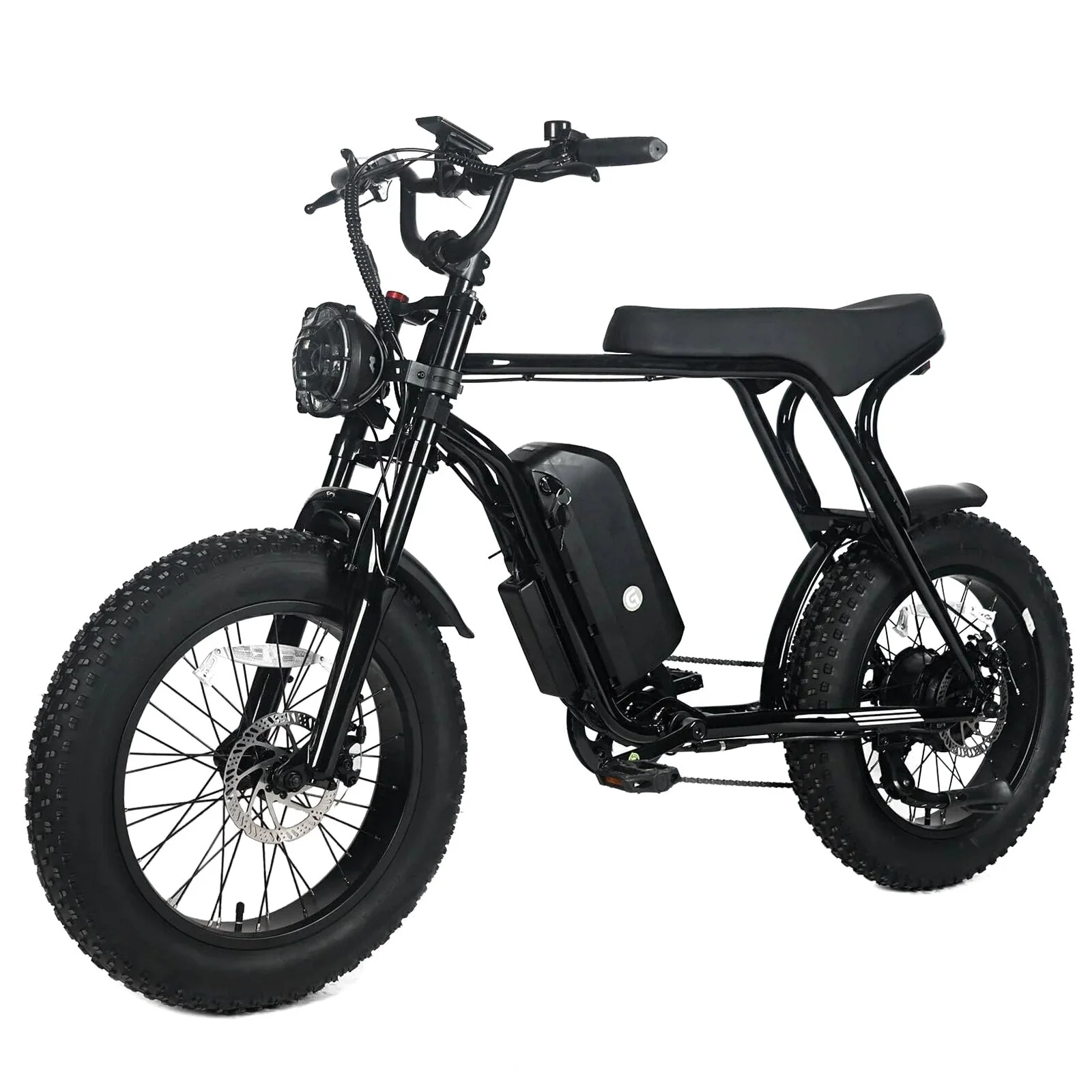 Electric Mountain Bike For Adults, 20 x 4.0 Fat Tires, 1000W Motor, 48V 20Ah Battery, Black - G-M1Sp