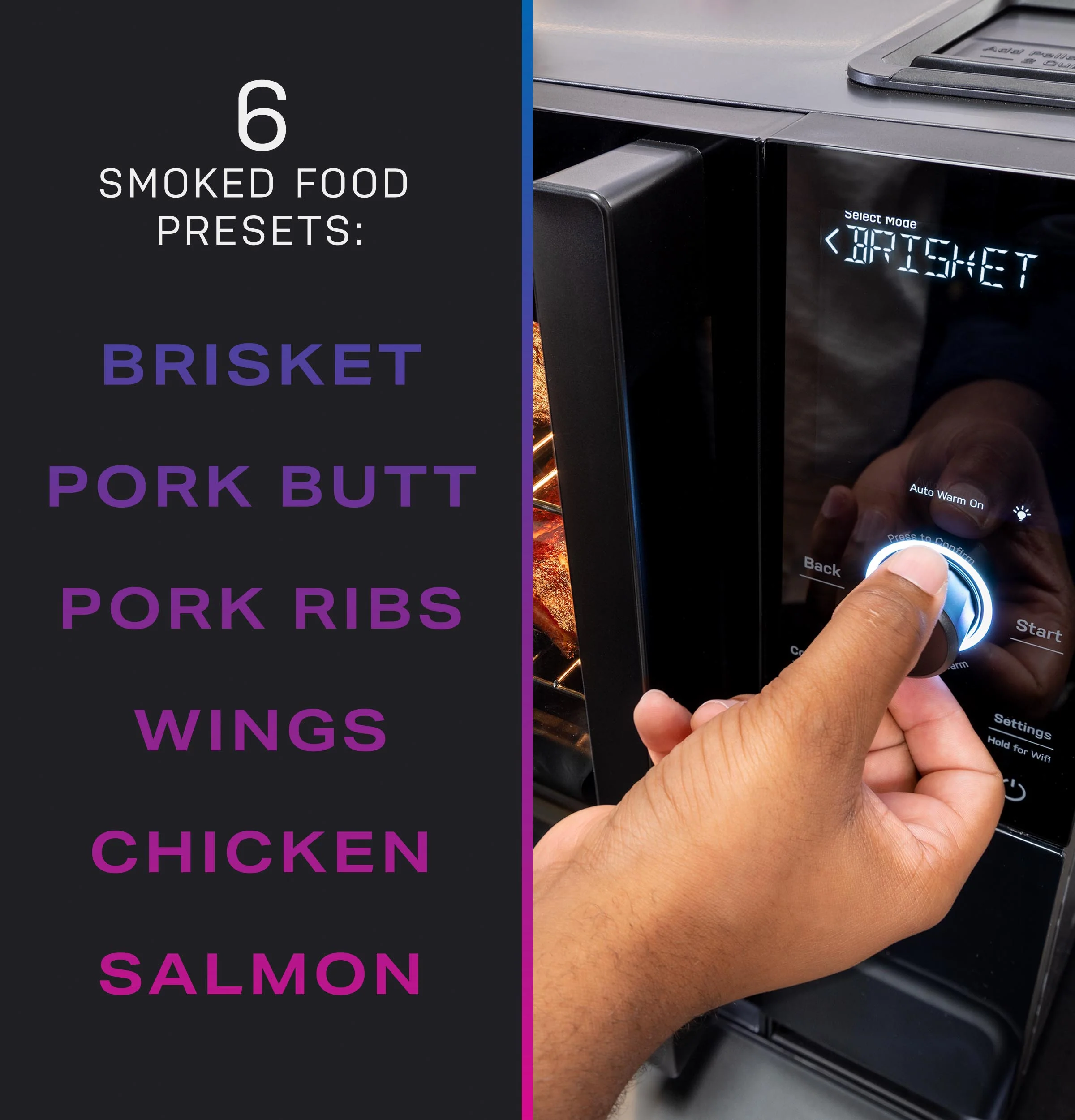 2025 GE Profile – Smart Indoor Smoker – Black