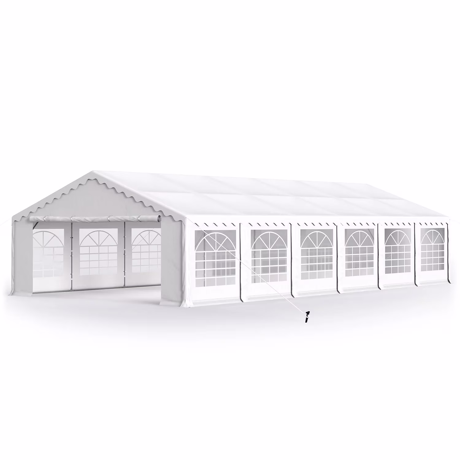 Summit Living 20 x 40 ft White Event Outdoor Canopies, Removable Sidewalls