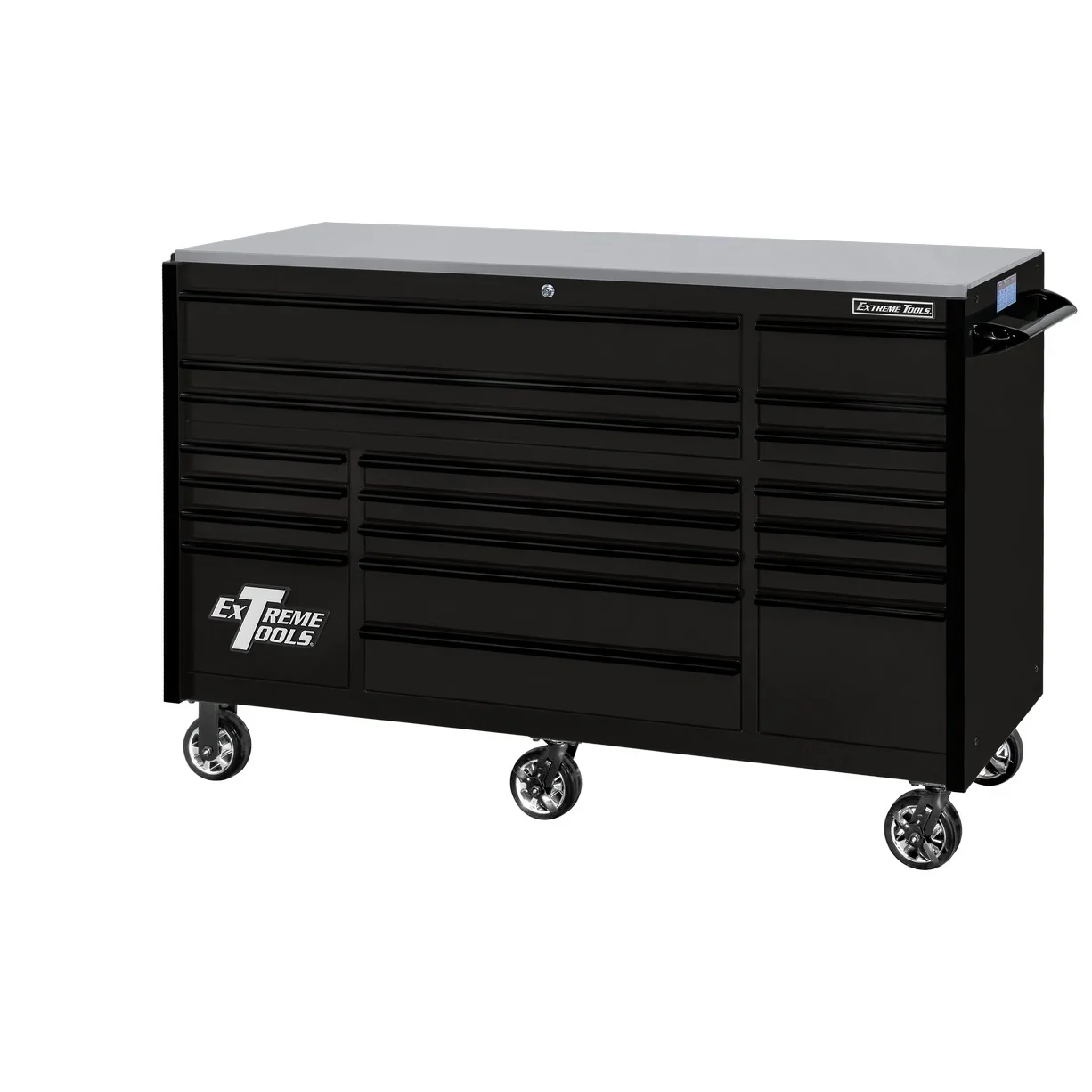 Extreme Tools 72-in x 30-in 19-Drawer Roller Cabinet With 250 lb Drawer Slides - RX723019RC-250