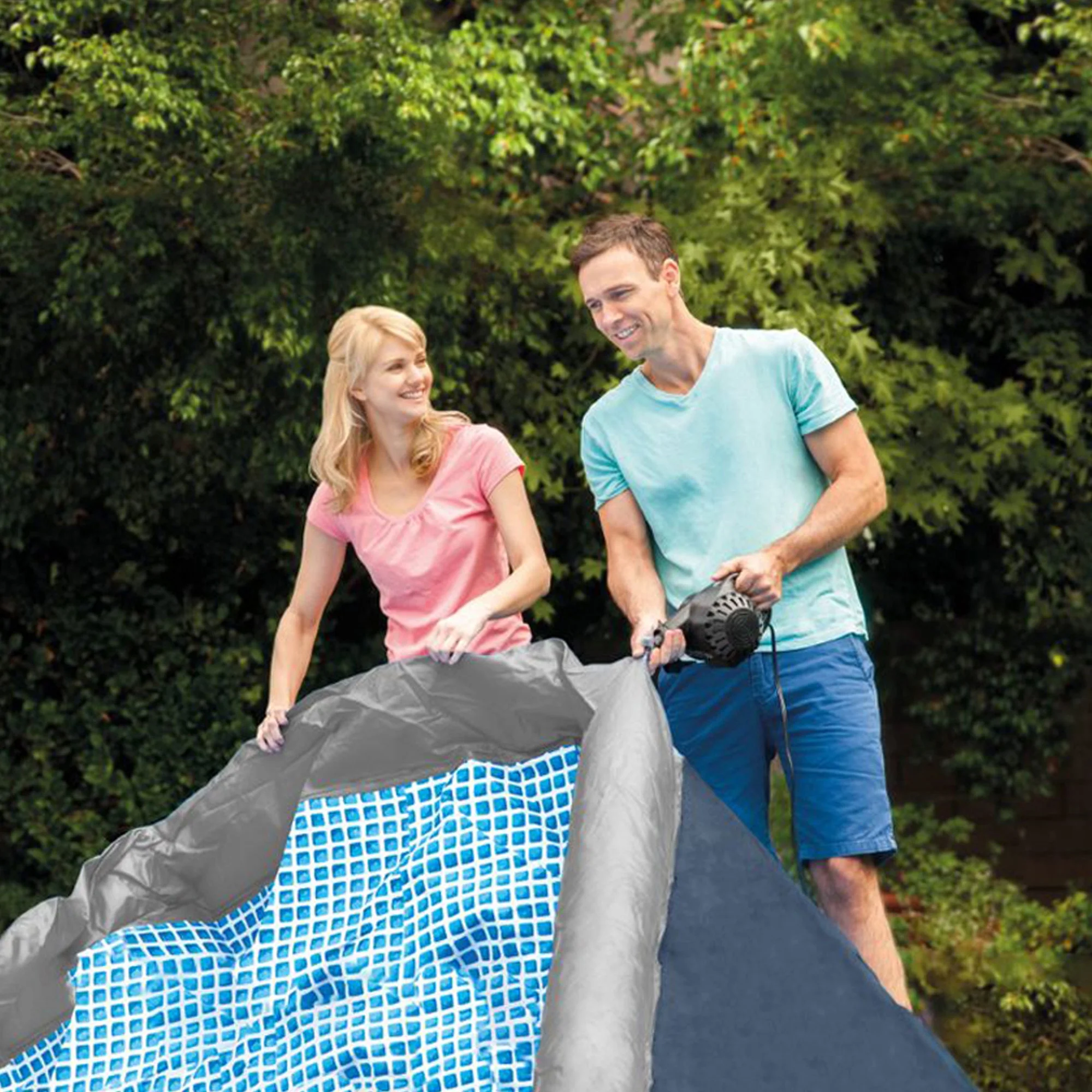 INTEX Easy Set 15ft x 42in Inflatable Pool Set - Filter Pump & Accessories