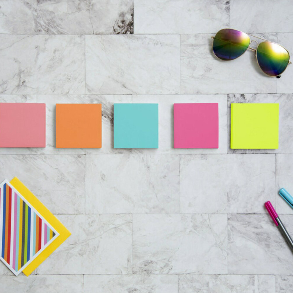 Post-it Notes, 3" x 3", Assorted Bright Colors, 100 Sheets, 24 Pads
