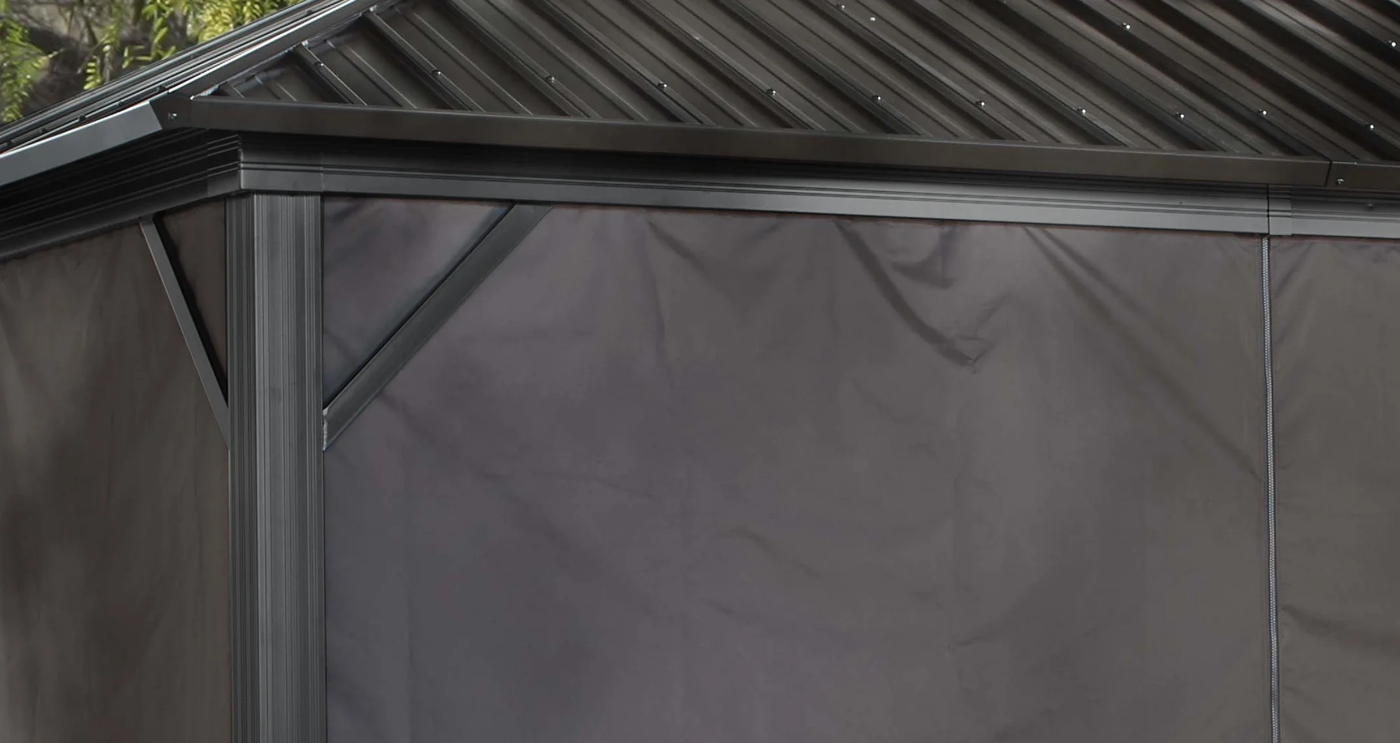 Sojag12' x 12' Brown Outdoor Canopy Sidewalls, Includes Hooks (1 Pack)