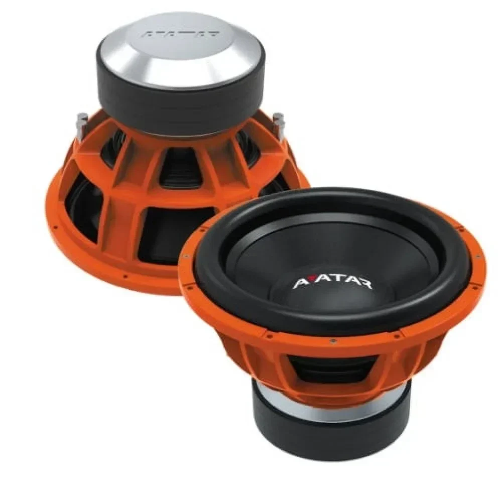 Avatar Tsunami 15 in Orange 6000 Watts Peak 2-Ohm Subwoofer – STU-1546-D2
