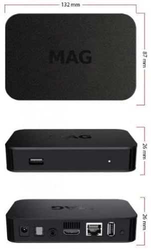 Package of 2 } IPTV Box + in Built WiFi + HDMI Cable + Remote + Power Adapter