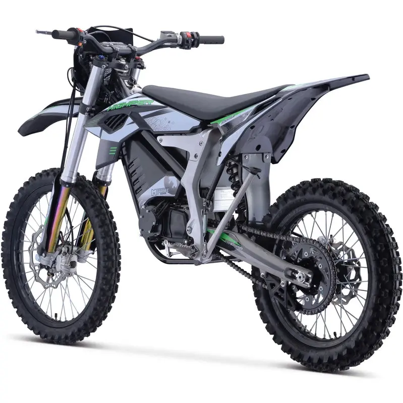 MotoTec Electric Dirt Bike 72V 12,000W White - Venom