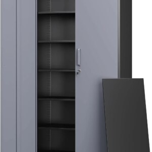 Letaya Metal Garage Storage Cabinets with Lock-72 Tall Tool Organizer Steel Lockers