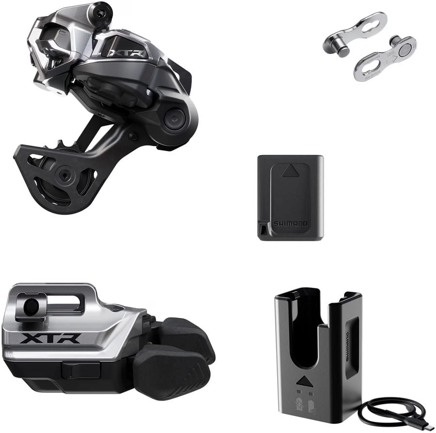 Shimano XTR Di2 Wireless 12-Speed Upgrade Kit With M9250-GS Rear Derailleur And M9250-IR I-SPEC EV Shifter – M9250