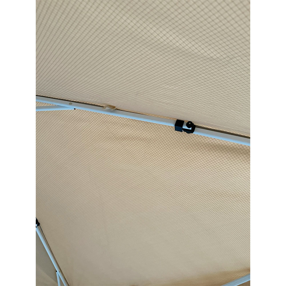 Garden Winds Custom Fit Replacement Canopy Top Cover Compatible with The Eagle Peak Base 10' X 10', Canopy Top 8' X 8' Slant Leg - Upgraded Performance RIPLOCK 350 Fabric - Slate Gray