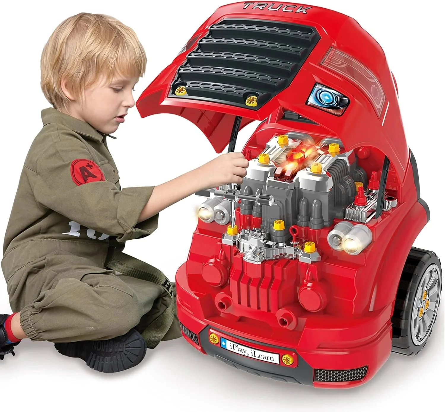 Truck engine toys, children’s mechanical repair set