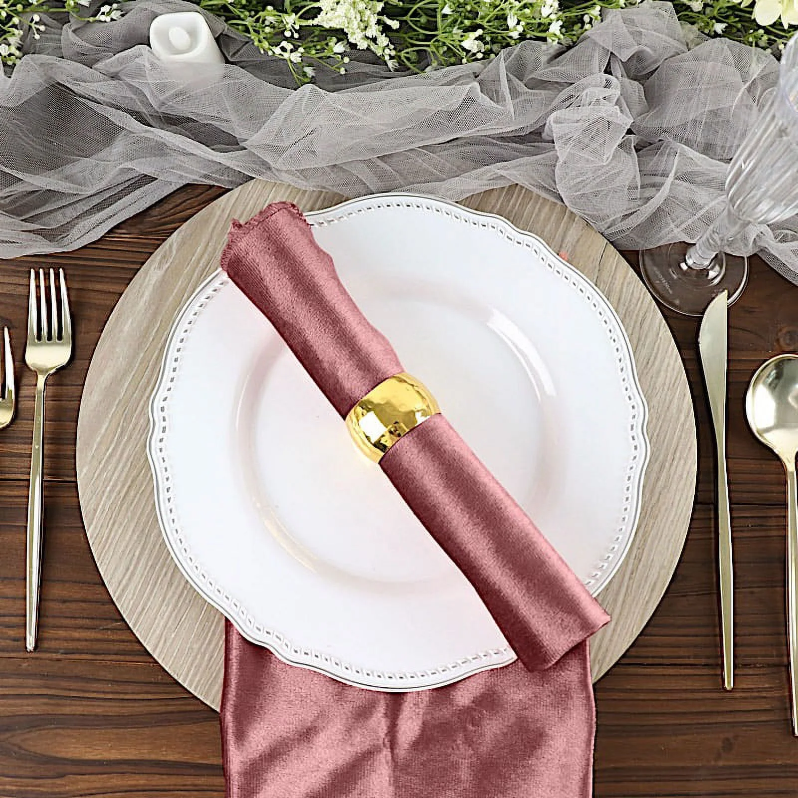 BalsaCircle 100 Pieces 20" x 20" Navy Blue Premium Velvet Napkins Linens