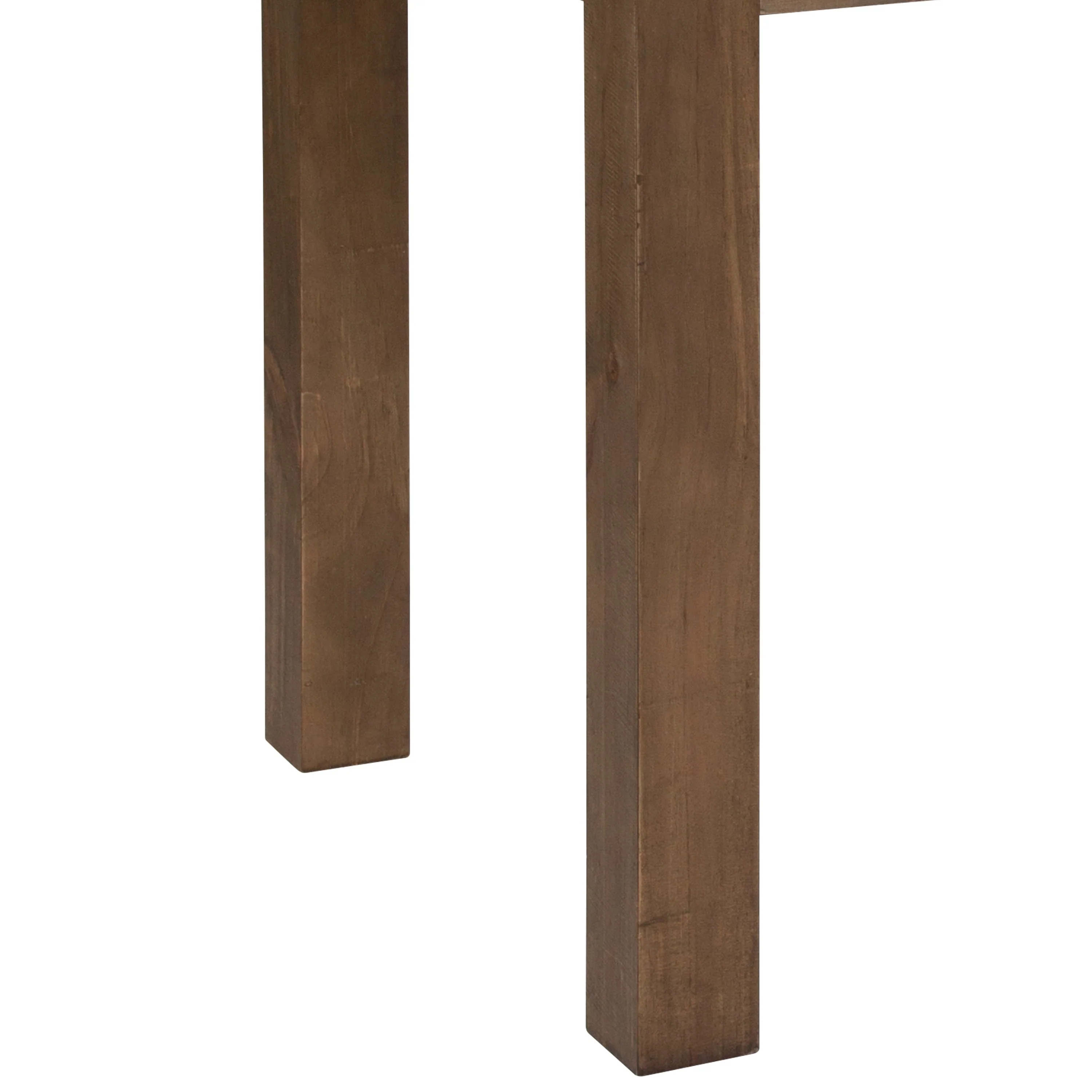 Jessamine 46" x 30" Rectangular Antique Rustic Solid Pine Farm Dining Table