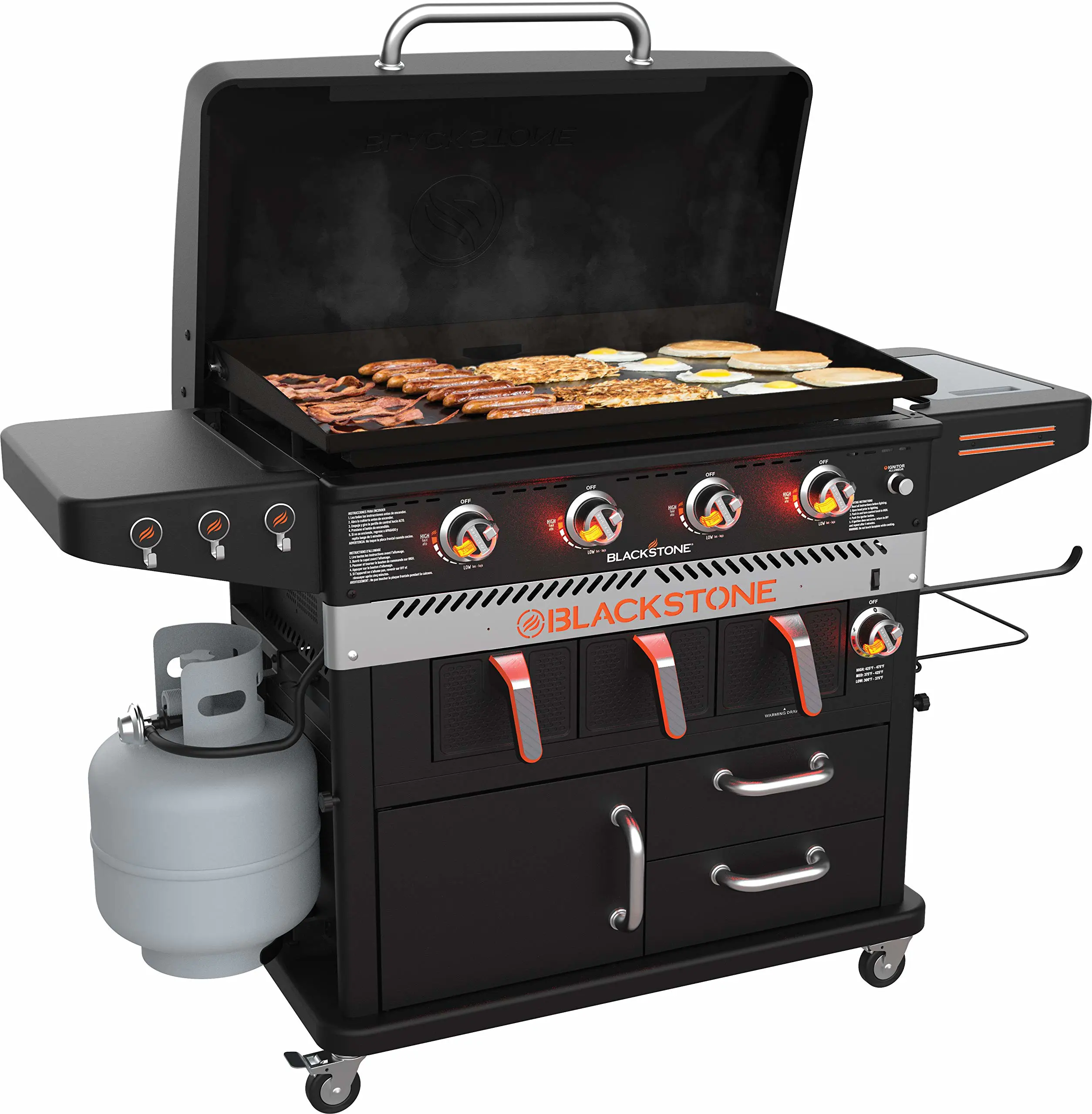 Blackstone 4 Burner and Air Fryer Combo 36″