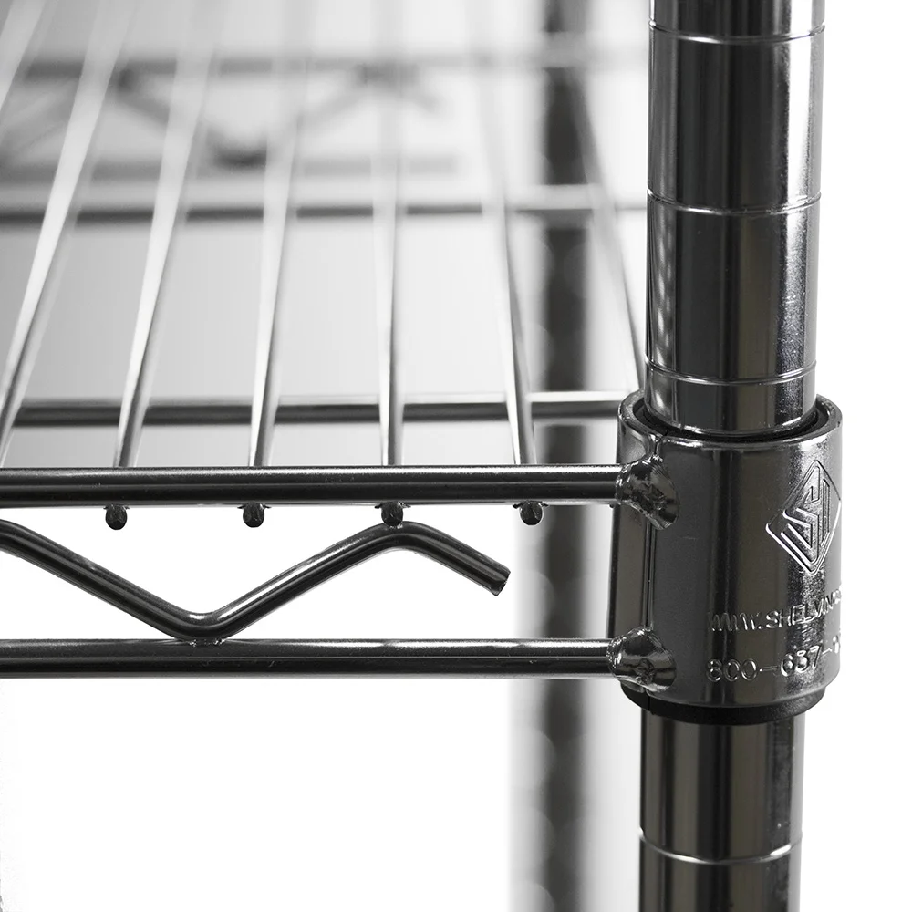 Shelving Inc. 18″ d x 18″ w Chrome Wire Shelving with 3 Shelves
