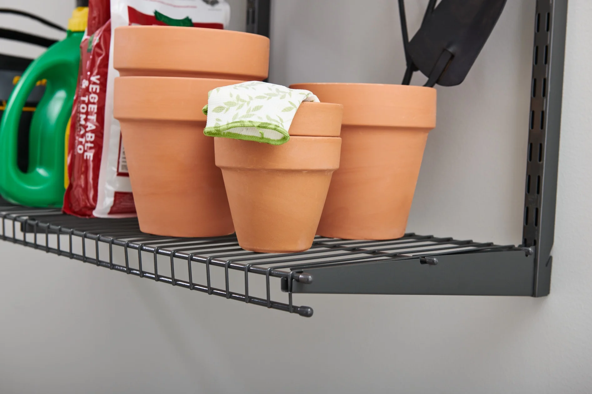 Rubbermaid Garage FastTrack 36" x 12" Shelf Kit, 3-Shelves, Black