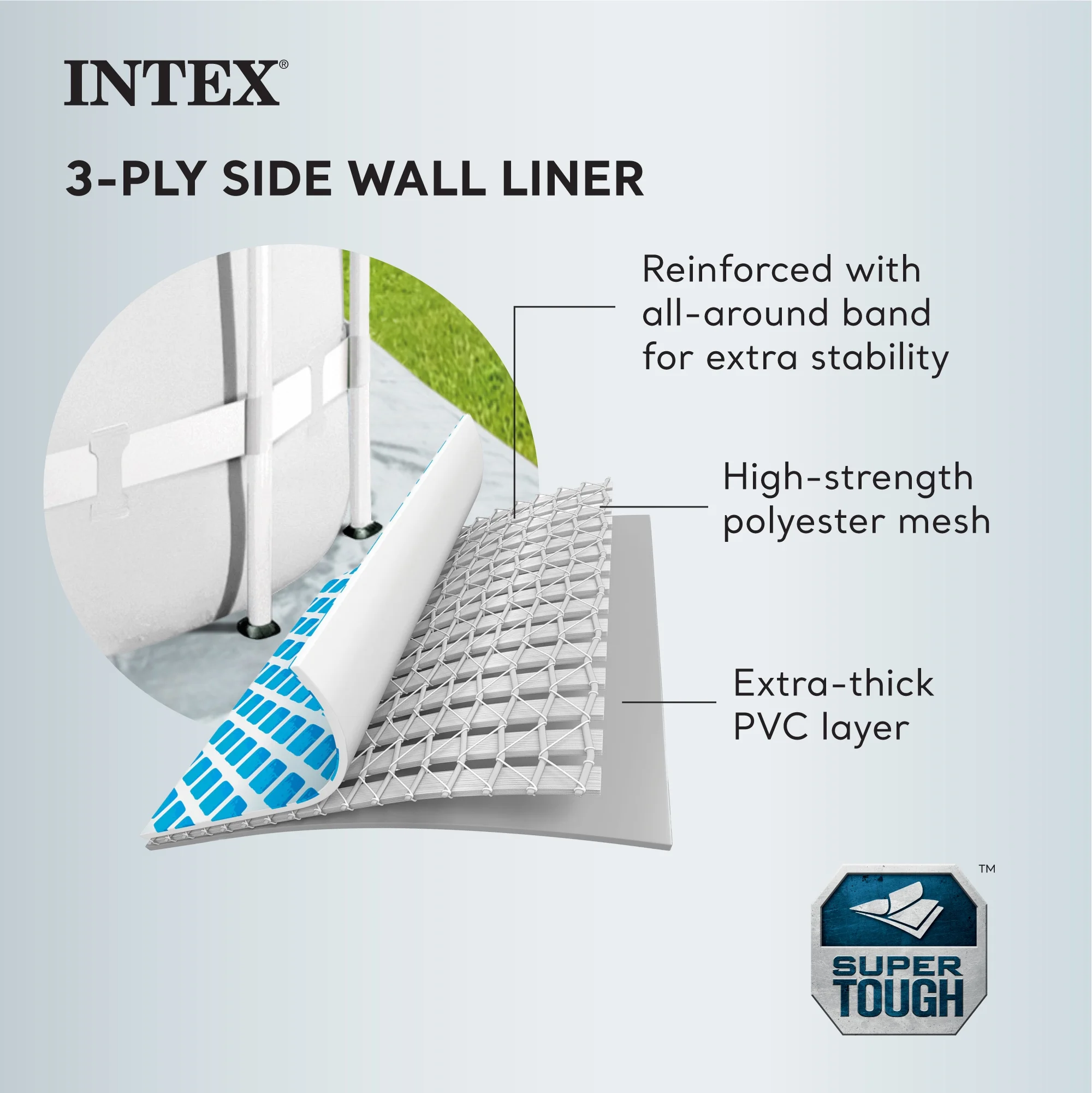 Intex Prism Frame 15' x 48" Pool Set with Ladder, Cover & Maintenance Kit