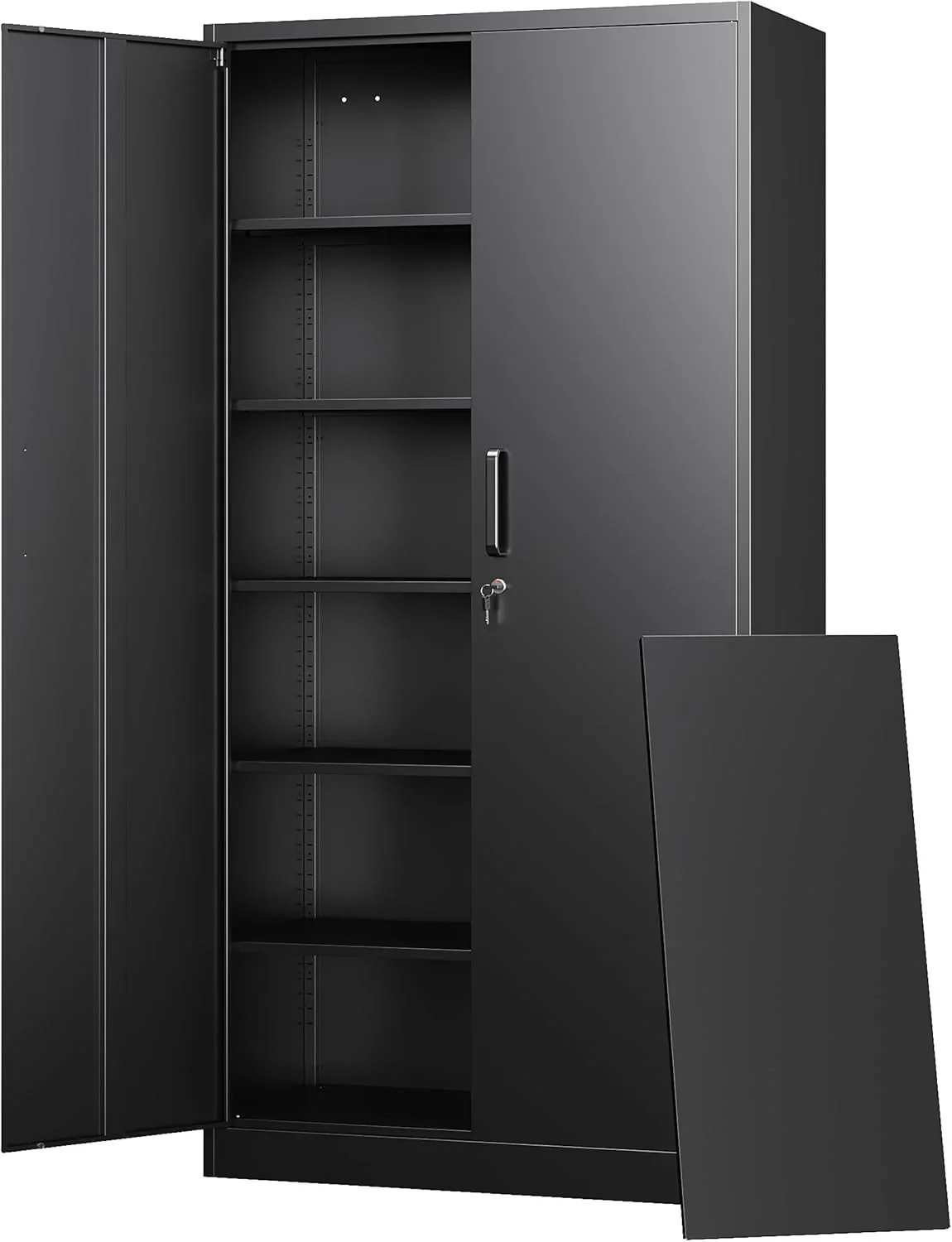 Letaya Metal Garage Storage Cabinets with Lock-72 Tall Tool Organizer Steel Lockers