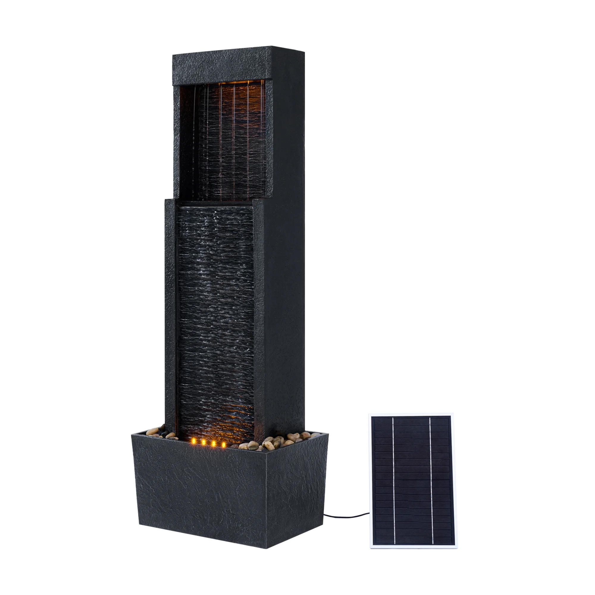 Teamson Home 37.99" Athena Outdoor Solar Powered Water Fountain