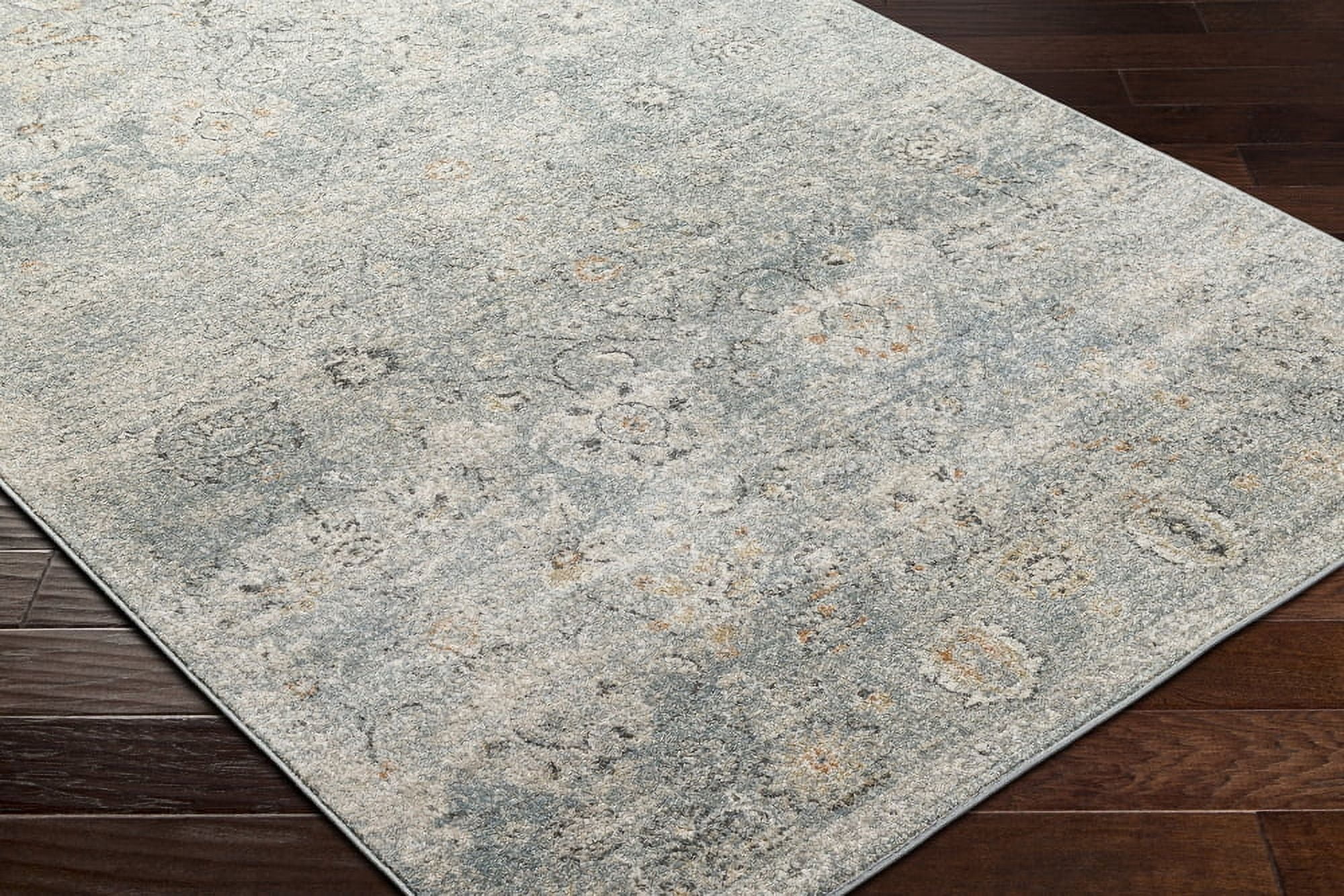 Livabliss Alpharetta Vintage Floral Area Rug,5'3" x 7',Cream/Gray