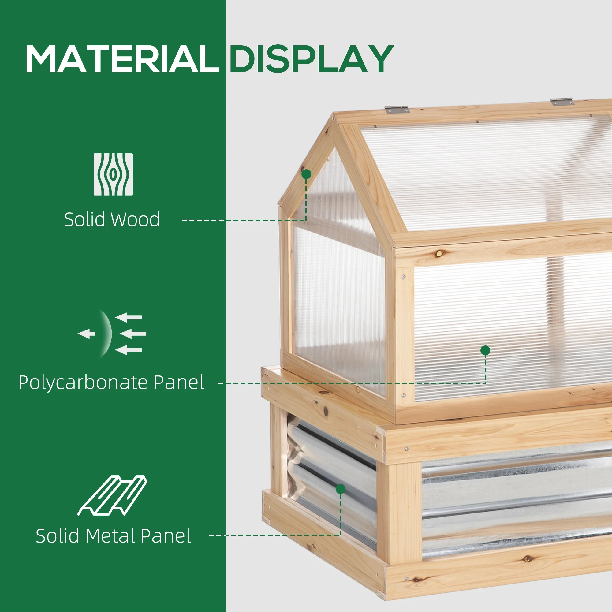 DUOSONG Outsunny Raised Garden Bed, 47" X 22" X 33", Elevated Wooden Planter Box W/ Lockable Wheels, Storage Shelf, And Bed Liner For Backyard, Patio, Natural Natural Wood Garden & Outdoor Garden