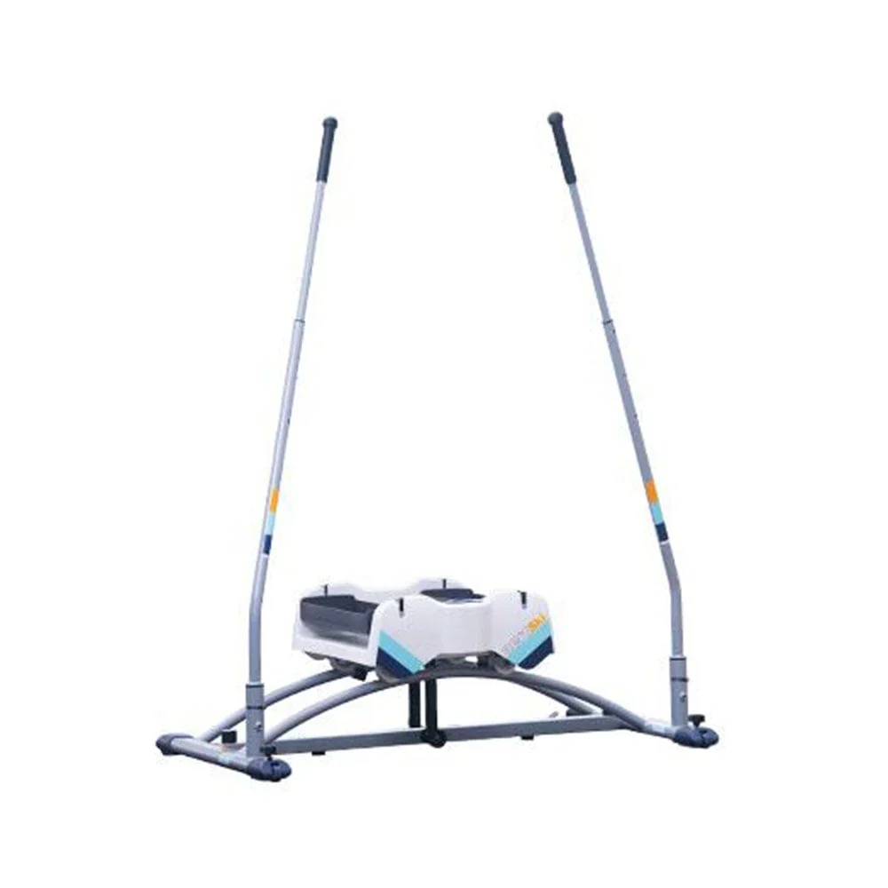 Aeroski Ski Fitness Workout Machine With Recoil Spring Resistance, Gray – 2.0