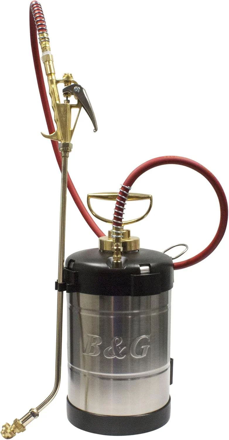 B&G 1 Gal Stainless Steel Sprayer with 18″ Multeejet Tip