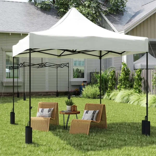 Replacement 118.1" x 118.1" Navy Blue Canopy Top, UPF50+, Weight Bags