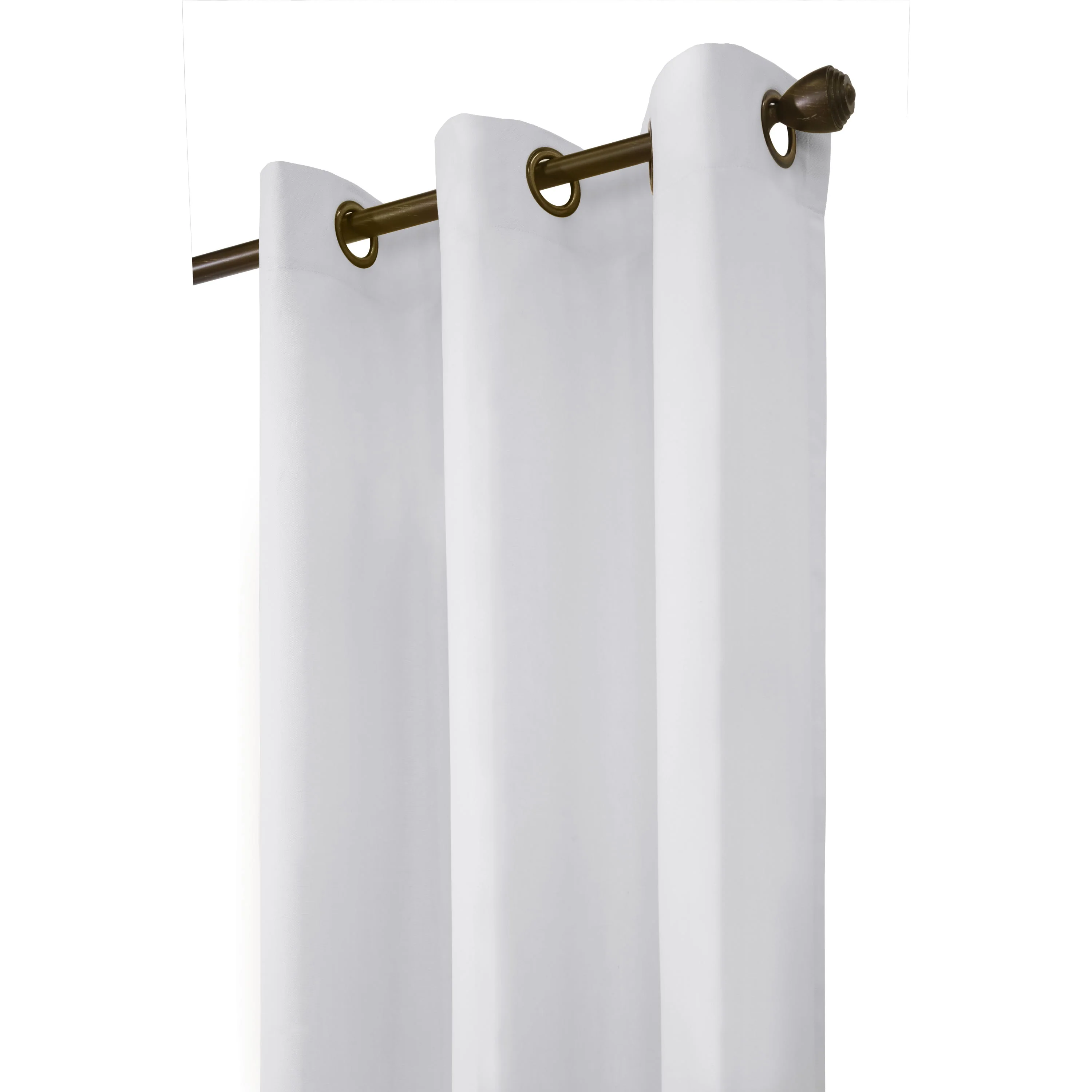 Winmate Insulated Cotton Grommet Curtain Panel - Pair each 40" x 54" in White