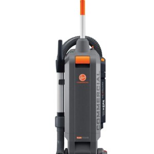 Hoover Commercial HushTone Upright Vacuum Cleaner, 15 inches with Intellibelt, For Carpet and Hard Floors, CH54115, Gray