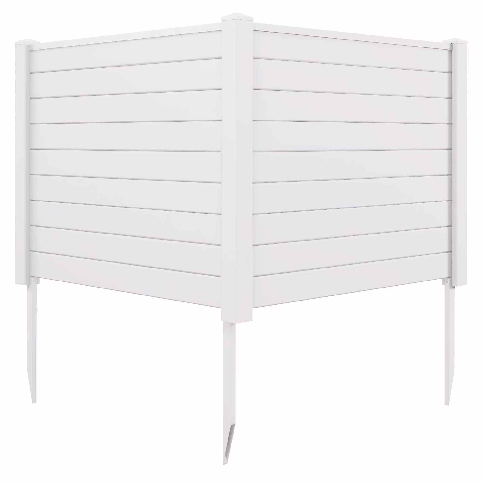 Costway 48″L x 37.5″H Air Conditioner Fence with 3 Ground Stakes