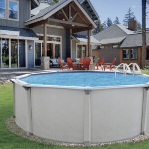Colombia 21' x 54" Round Above Ground Swimming Pool Platinum Package