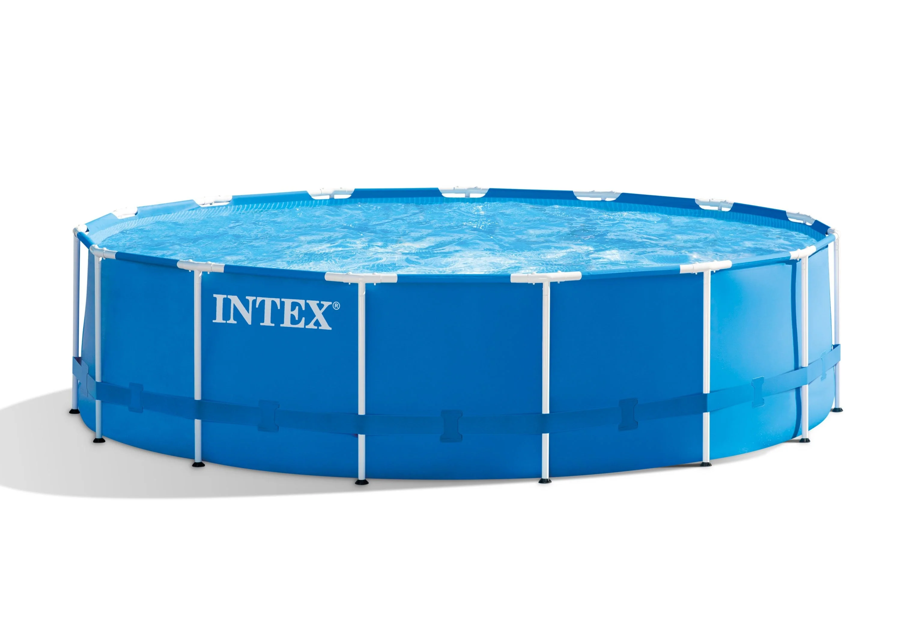 Intex 15′ x 48″ Metal Frame Above Ground Pool with Filter Pump