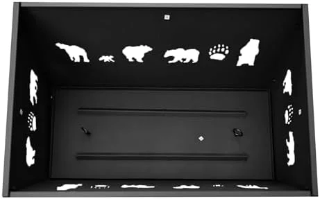 Large Rectangular Burn Pit for Outdoor Leaf & Yard Waste Burning C Heavy-Duty Steel Burn Barrel for Backyard, Camping, or Farm Use C Portable Garbage Incinerator Bin (26.8'' x 18.5'' x 16.5'')