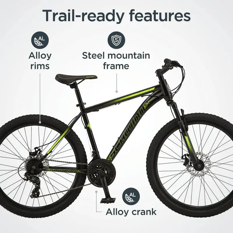 Schwinn Sidewinder Men's 26-Inch 21-Speed Mountain Bike, Black - S2792WMDS