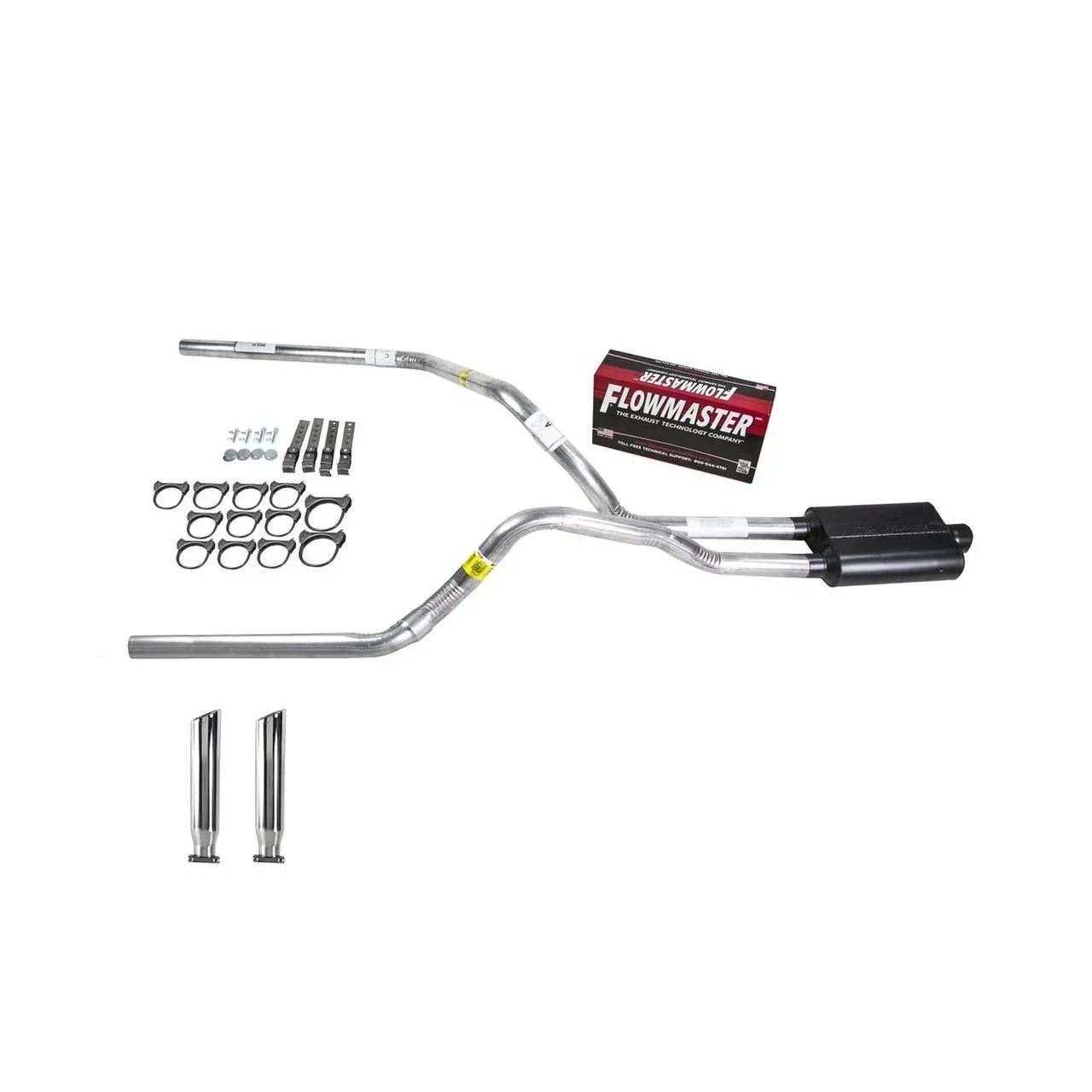 Flowmaster Silverado 88-95 Dual Exhaust 2.5 Pipe – Super 44 RC Tip
