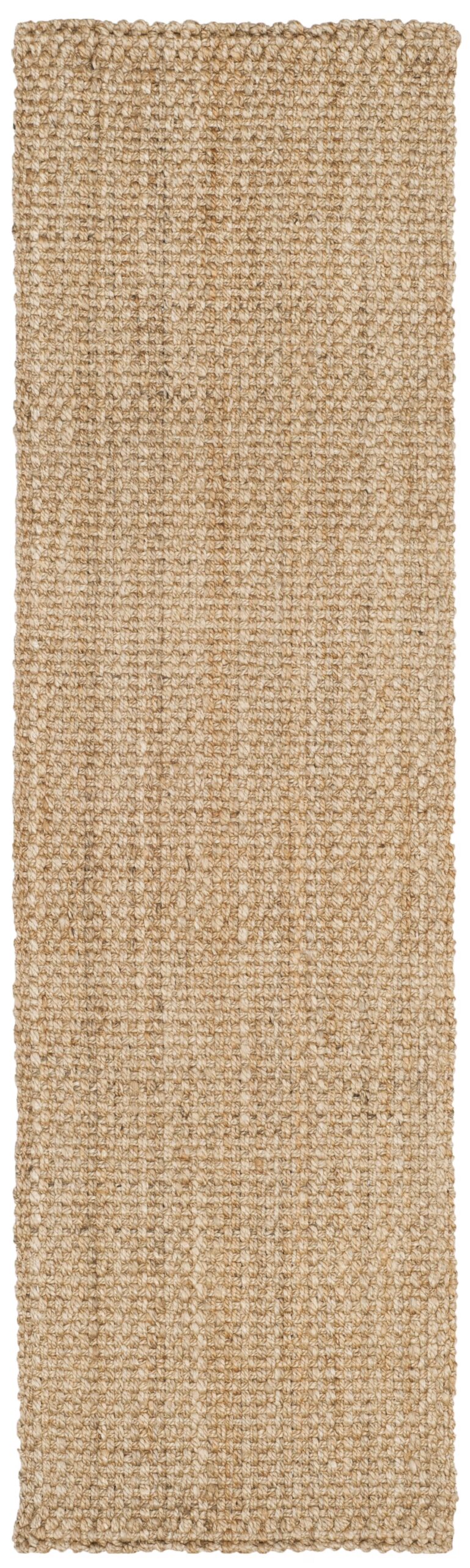 SAFAVIEH Natural Fiber Malcolm Braided Jute Runner Rug, Natural, 2’3″ x 20′