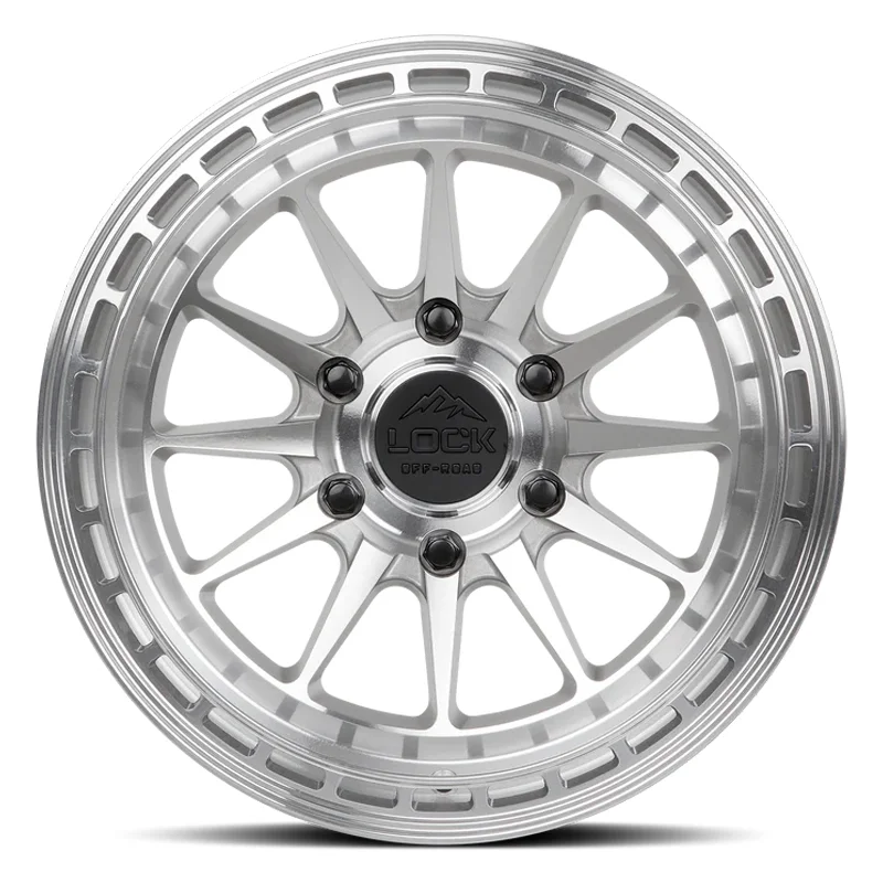 4 x Lock Offroad Baja Machined Wheels 6×139.7 17×9 0et Truck Suv Rims