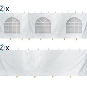 Party and Canopy Tent Premium Blockout Sidewall Kit, 30' x 30'