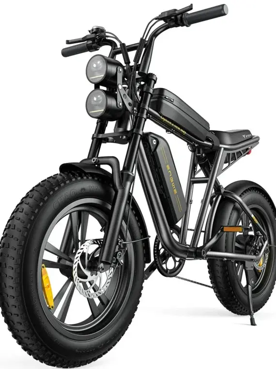 AKEZ Adult Fat-Tire E-Bike 1000W, 48V 13Ah Removable Battery, 94-Mile Range, Full Suspension